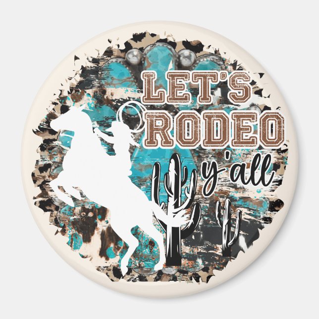 Aimant Rodeo Y'all (Devant)