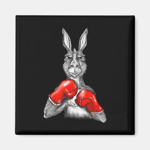 Aimant Roger boxe drôle - Humour Sport Kangourou