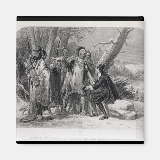 Aimant Roger Williams protégé par les Narragansetts (Devant)
