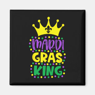 Aimant Roi de Mardi Gras Hommes Mardi Gras