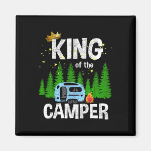 Aimant Roi du camping-car caravane de voyage routier Tra