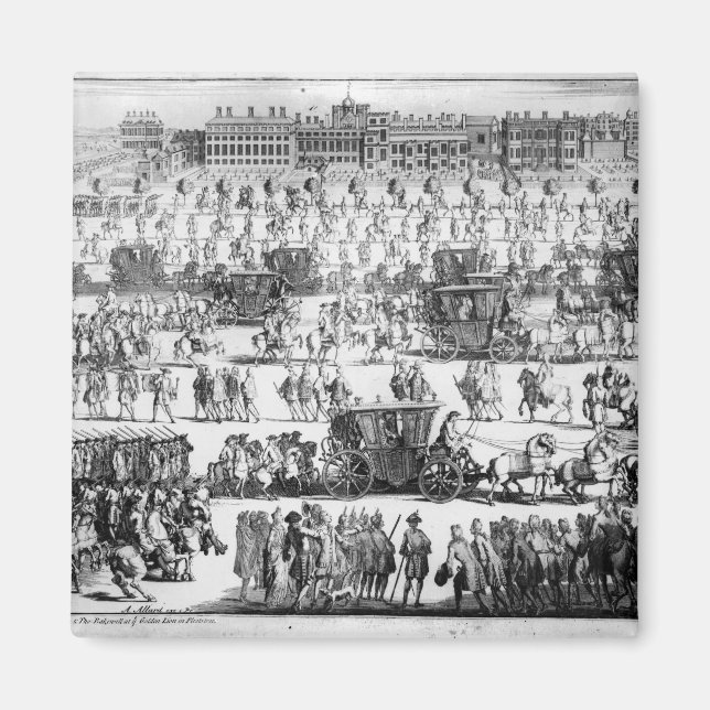 Aimant Roi George I procession au Palais Saint-Jacques (Devant)