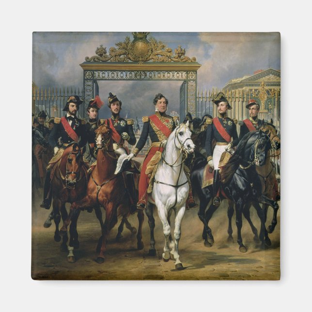 Aimant Roi Louis-Philippe (1773-1850) de France et de ses (Devant)