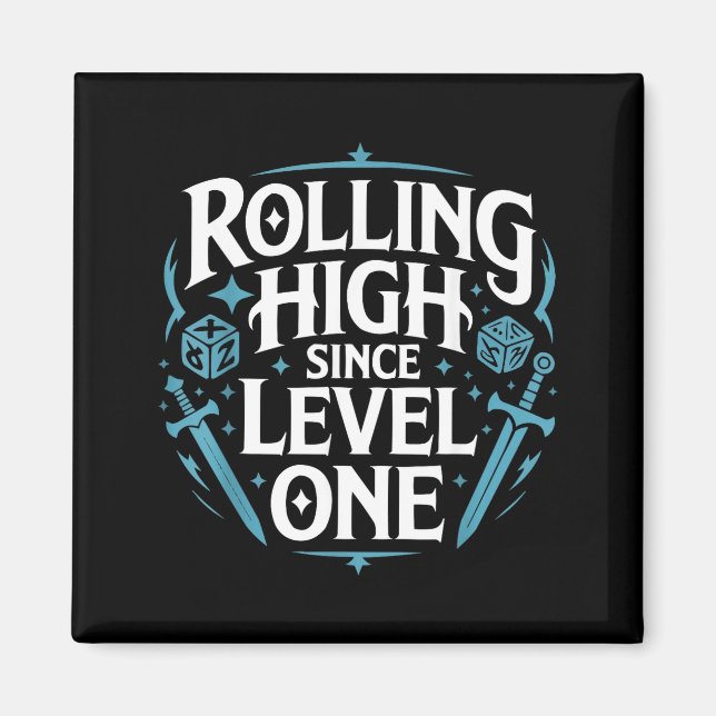 Aimant Role Playing Gamer Rpg Master D20 Tabletop Funny R (Devant)