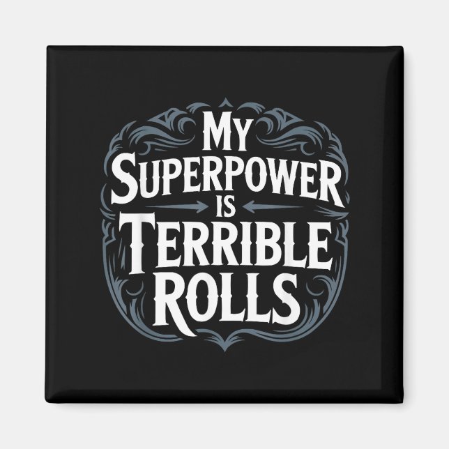 Aimant Role Playing Gamer Rpg Master D20 Tabletop Funny R (Devant)