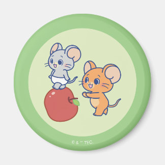 Aimant Rollage Anime Tuffy et Jerry Apple