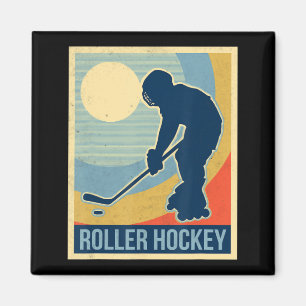 Aimant Roller hockey vintage 
