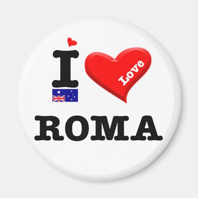 Aimant ROMA - I Love (Devant)