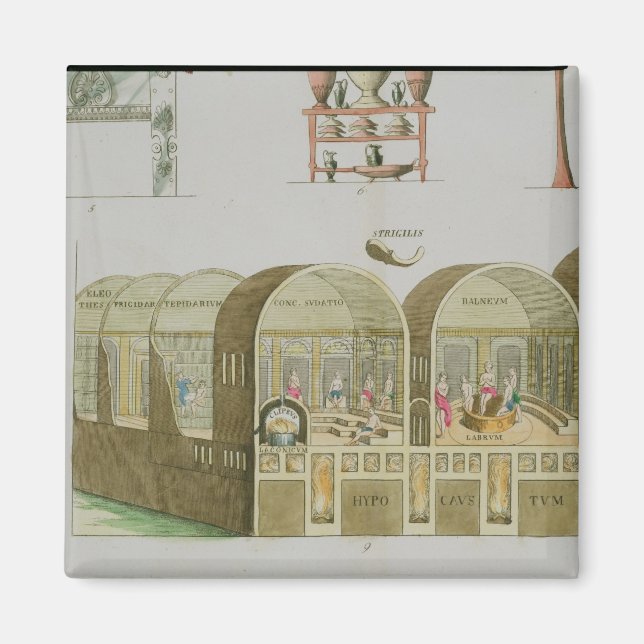 Aimant Roman Baths, plate from 'The History of the Nation (Devant)