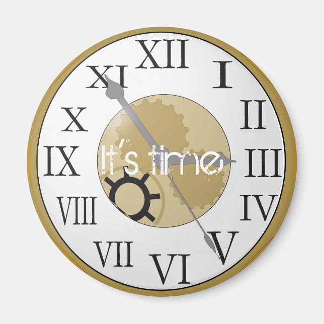 Aimant Roman Numeral Clock (Devant)
