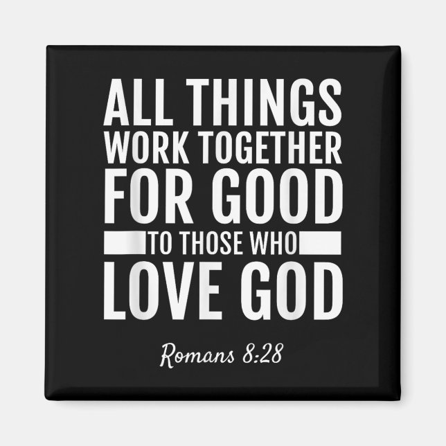 Aimant Romans 8_28 All Things Work Together For Good Bibl (Devant)