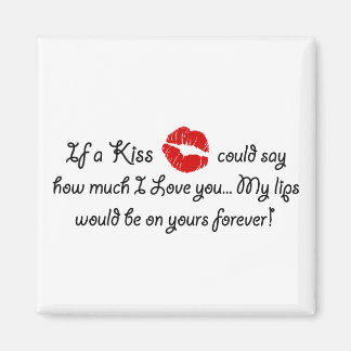 Aimant Romantic Love Kiss Citation Kissing Romance citati