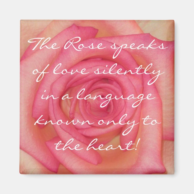 Aimant Romantic Rose (Devant)