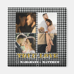 Aimant Romantique Couple True Love 4 Photo & Citation