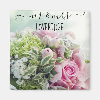 Romantique M. et Mme Rose Florale Mariage