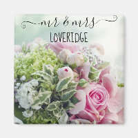 Romantique M. & Mme Pink Rose Rose Rose Floral Mar
