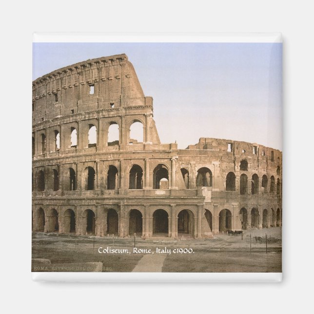 Aimant Rome antique Italie, Colisée c1900 (Devant)