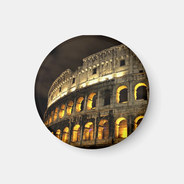 Aimant Rome - Colisée à l'aimant nocturne (Devant)