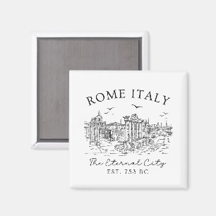 Aimant Rome Italie - Eternal City Ruines Travel souvenir