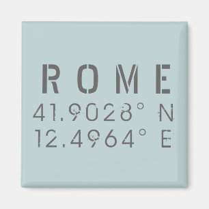 Aimant Rome Latitude et Longitude