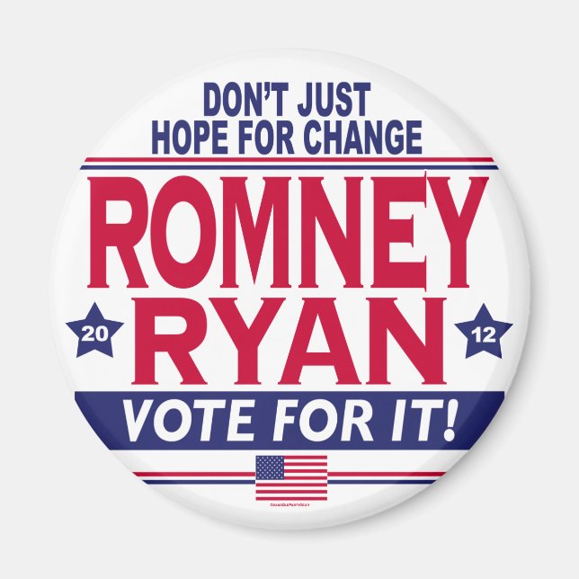 Aimant Romney Ryan Hope Change (Devant)
