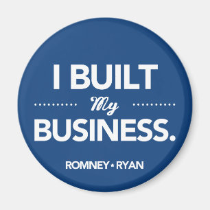 Aimant Romney Ryan j'ai établi mes affaires (bleues)
