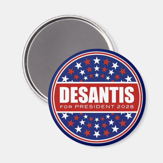 Aimant Ron DeSantis pour Président 2028 (Recto/Verso)