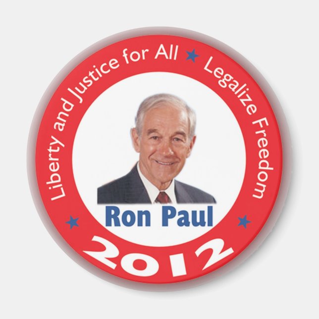 Aimant Ron Paul : Liberté et justice pour tous (Devant)