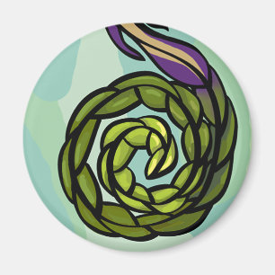 aimant rond 1 d'imaginaire de nature