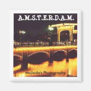 Aimant rond - AMSTERDAM