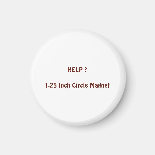 Aimant rond de 1,25 pouces (Devant)
