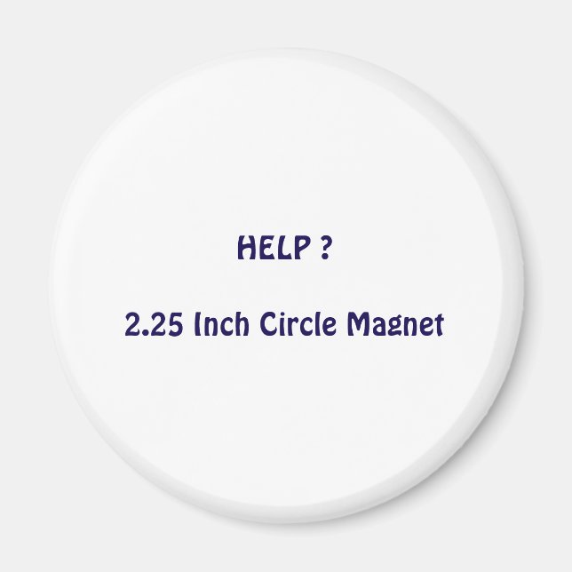 Aimant rond de 2,25 pouces (Devant)
