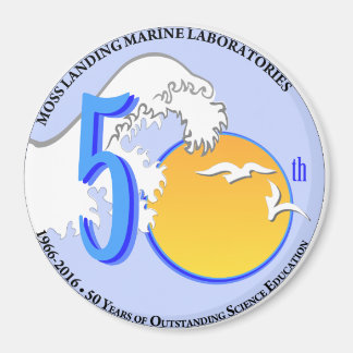 Aimant (rond de 3 po) : MLML 50e vague/soleil