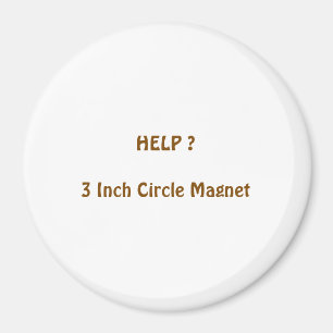 Aimant rond de 3 pouces