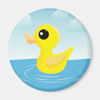 Aimant rond de canard en caoutchouc
