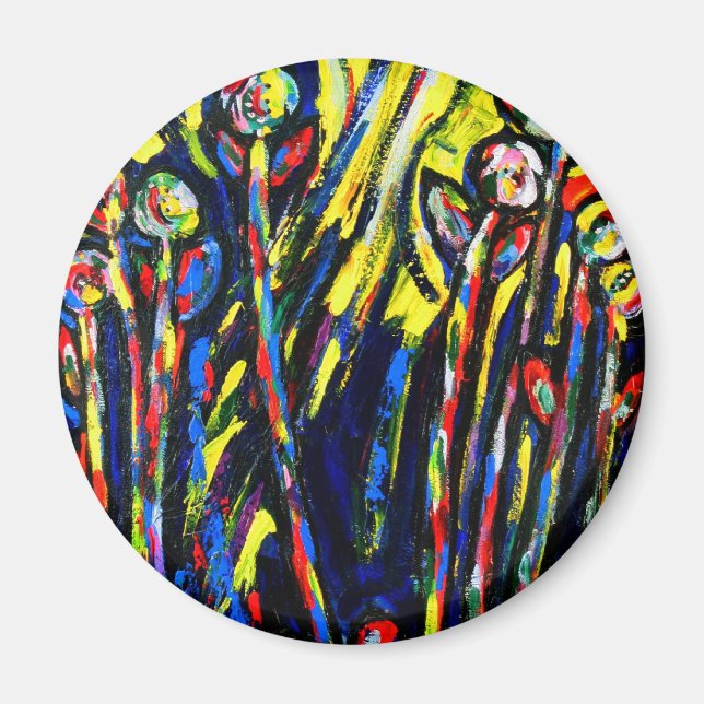 Aimant rond de conception personnalisé (Devant)