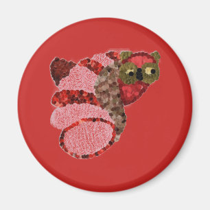 Aimant rond de hibou