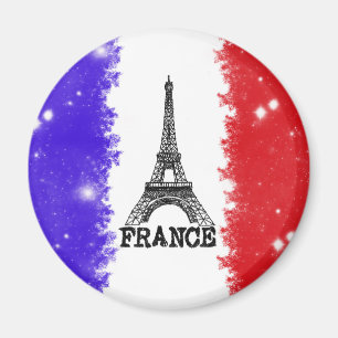 Aimant rond de la France