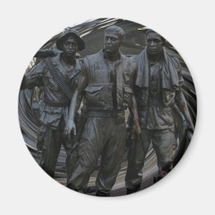 Aimant rond de mémorial de guerre de Vietnam