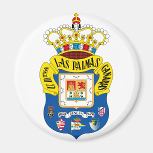 Aimant rond d'emblème de Las Palmas