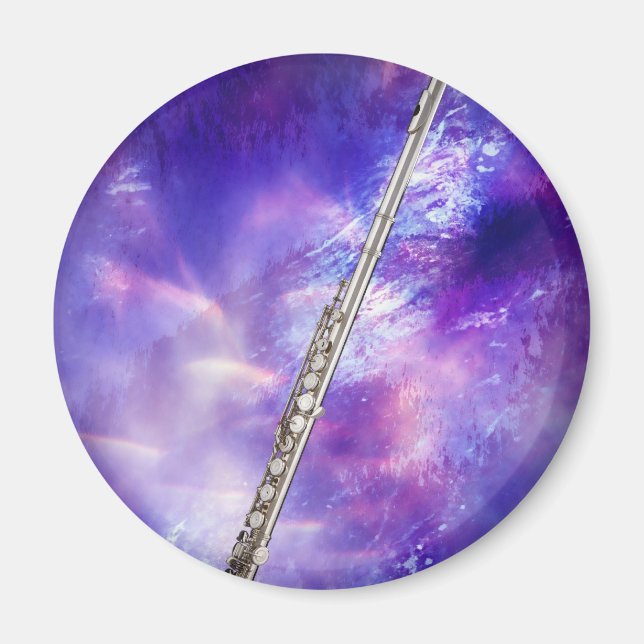 Aimant rond du musicien Flûte (Devant)