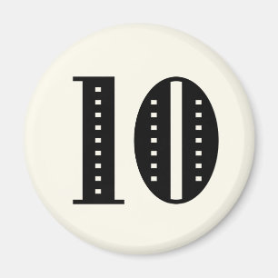 Aimant rond du numéro 10