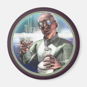 Aimant rond fol du scientifique #1