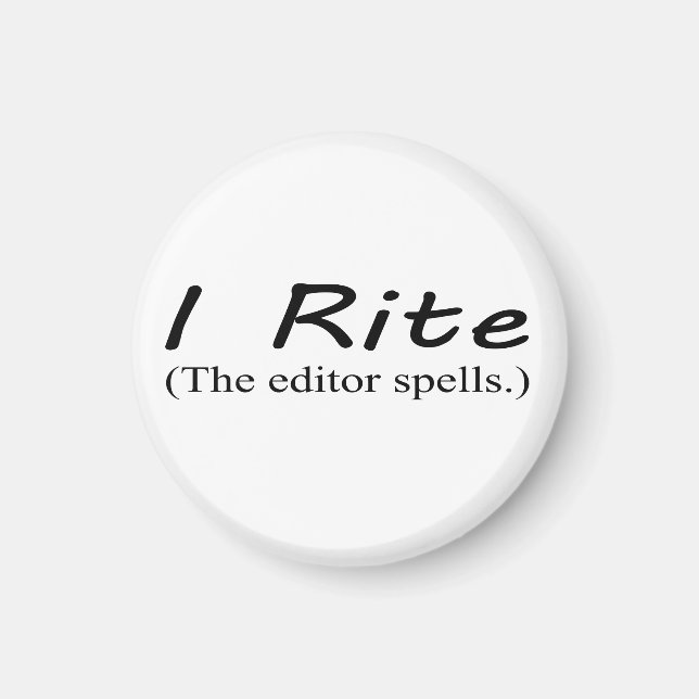 Aimant rond "I Rite" 1 1/4 pouce (Devant)