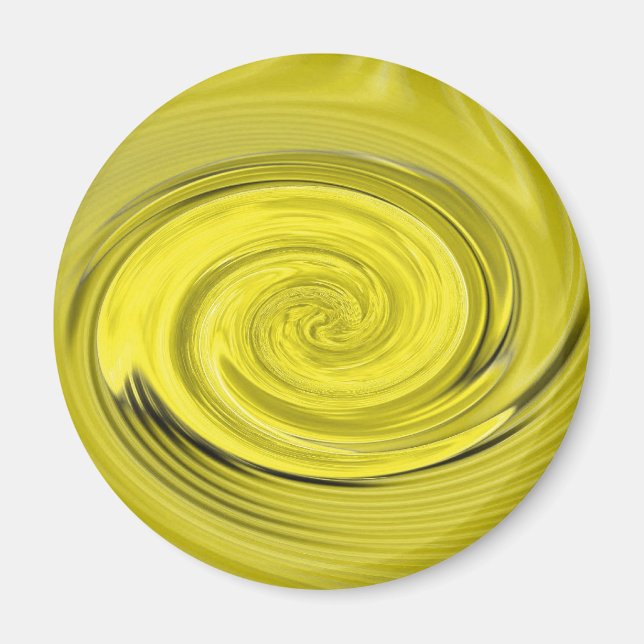 Aimant rond ivoireVortex (Devant)