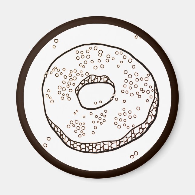Aimant rond KNIT DONUT (Devant)