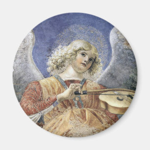 Aimant rond Melozzo da Forlì d'ange de la