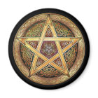 Aimant rond Pentacle d'or