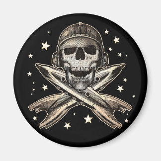 Aimant rond Pirate D'Espace