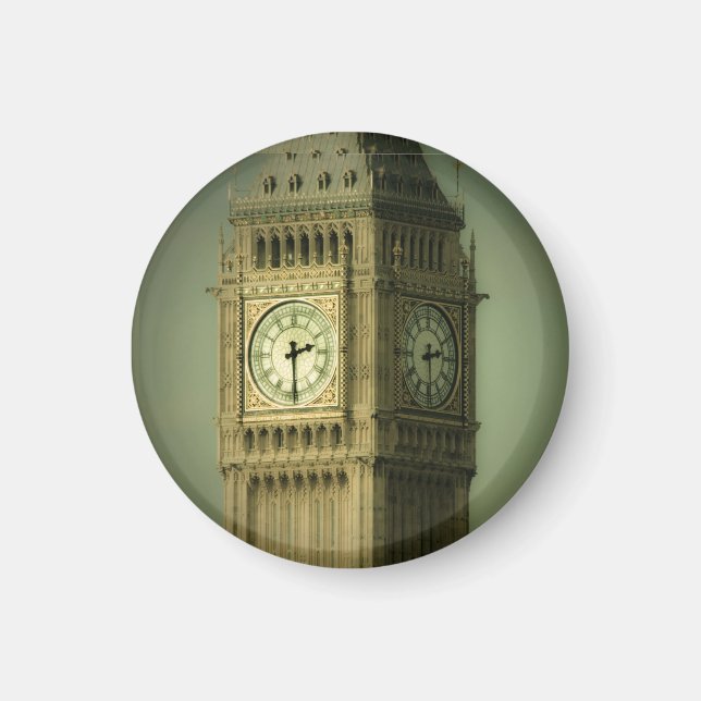 Aimant Rond pour Réfrigérateur Big Ben (Devant)